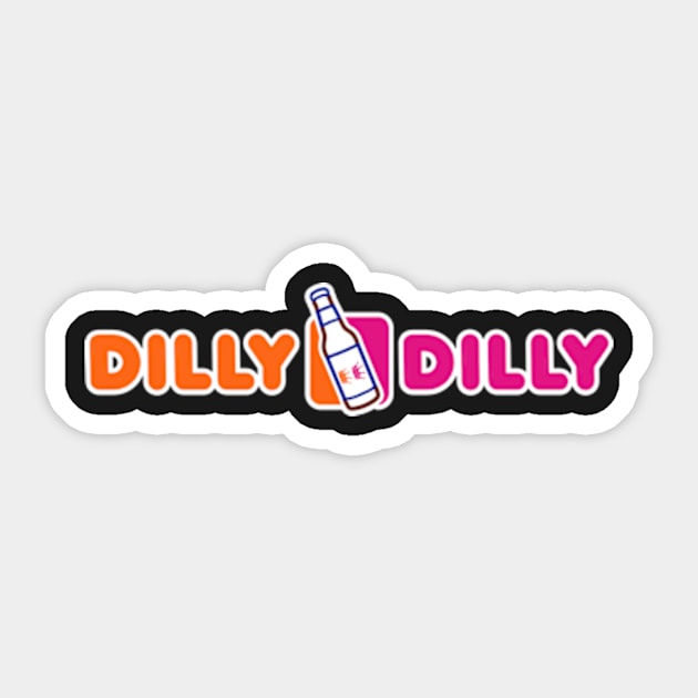 Dilly Dilly Dunkin wide Sticker by pjsignman